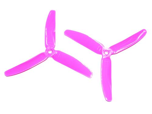 Kingkong 5040 3-Blade Pink Propellers CW CCW 1 Pair for FPV Racer [1067875-p]